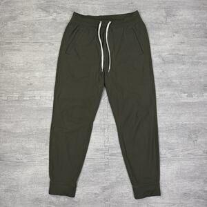 Vuori Meta Jogger Pants Mens M V436 Green Stretch Elastic Waist Pockets Athletic